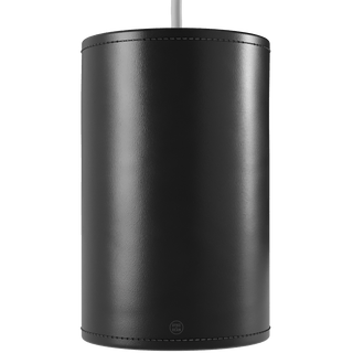 CUERO CYLINDER LEATHER PENDANT LIGHT BLACK - DYKE & DEAN