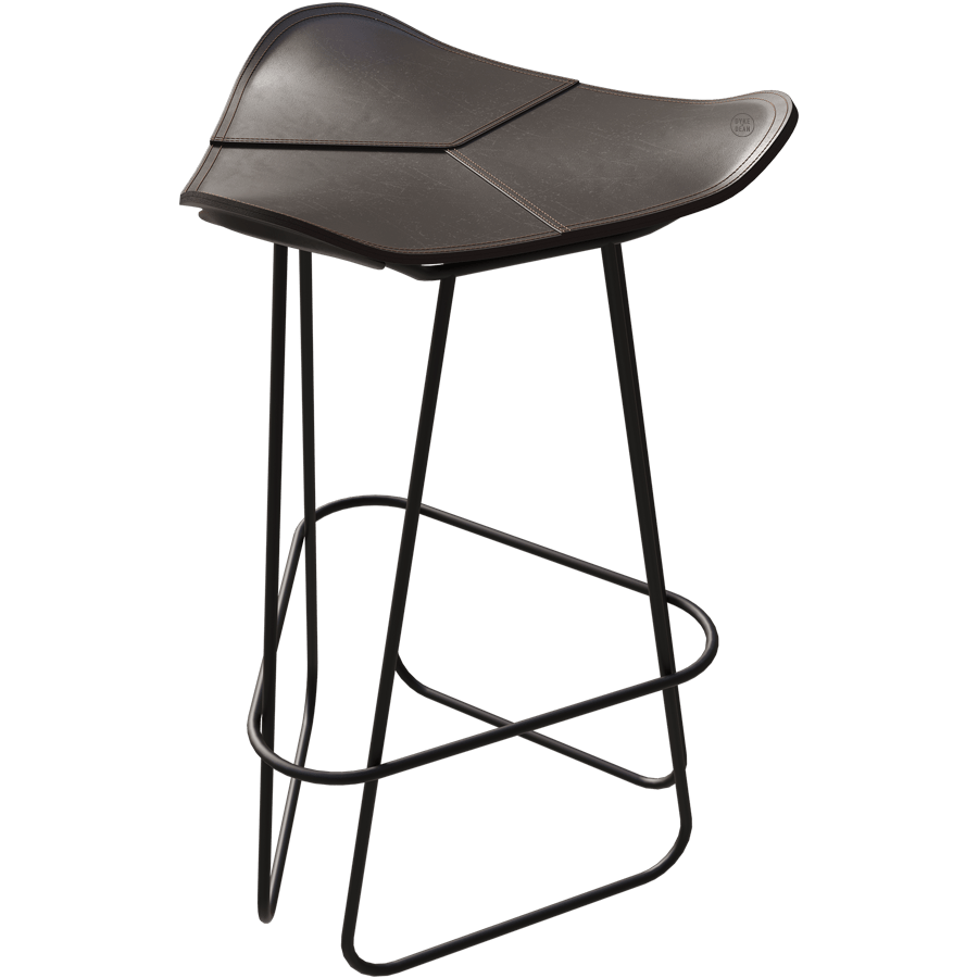 CUERO LEATHER BARSTOOL 65CM - DYKE & DEAN