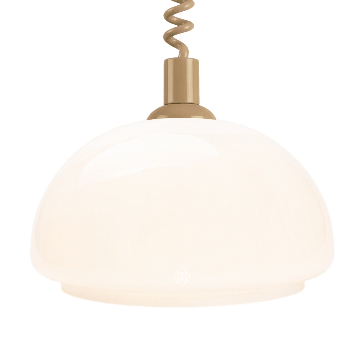 DOME OPALINE RETRACTABLE CORD LIGHT SMALL - DYKE & DEAN
