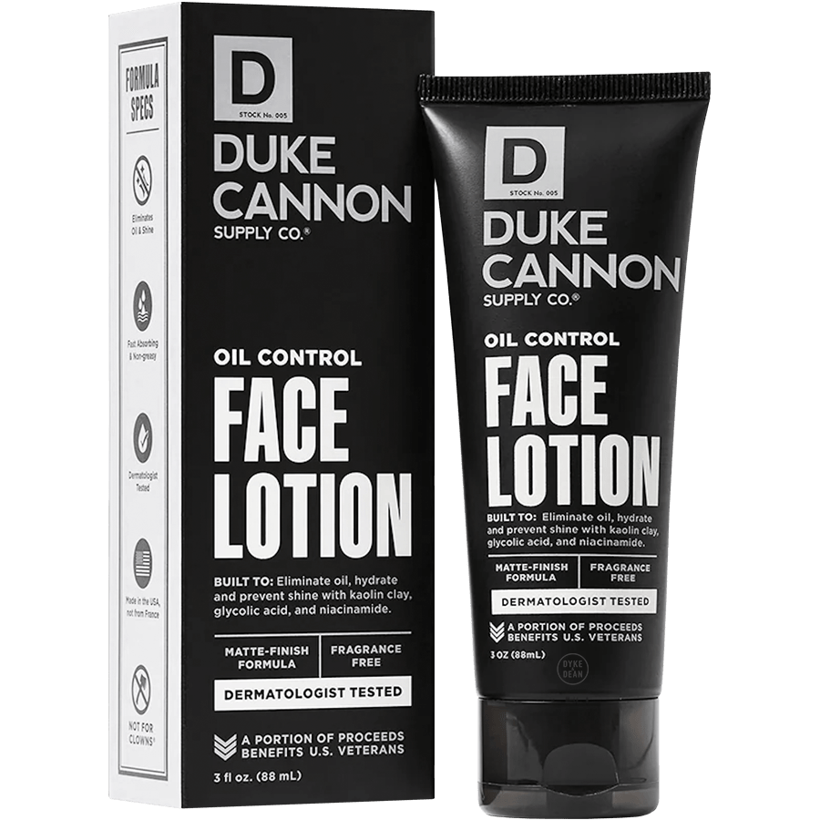 DUKE CANNON OIL CONTROL FACE LOTION - DYKE & DEAN