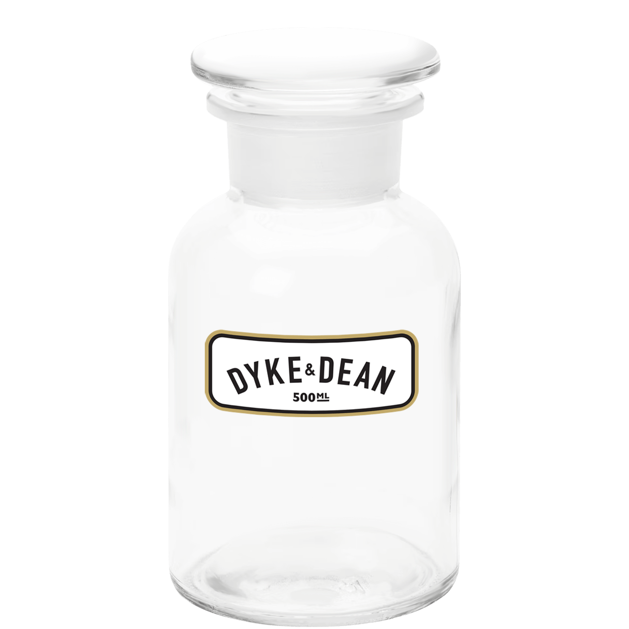 DYKE & DEAN APOTHECARY JAR CLEAR GLASS 500ML - DYKE & DEAN