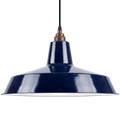 DYKE & DEAN PENDANT LAMPSHADE BLUE WITH BULB HOLDER - DYKE & DEAN