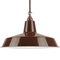 DYKE & DEAN PENDANT LAMPSHADE BROWN WITH HOOK & CHAIN SET - DYKE & DEAN