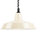 DYKE & DEAN PENDANT LAMPSHADE CREAM WITH RETRACTABLE SPRING - DYKE & DEAN