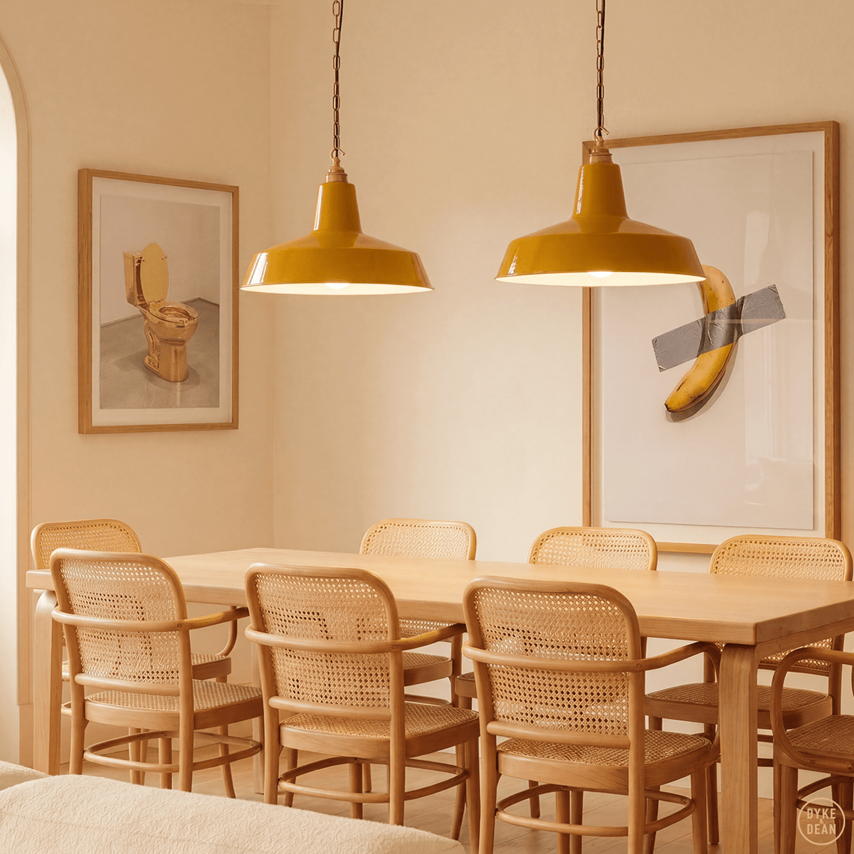 Dyke & Dean pendant lampshade Yellow - DYKE & DEAN