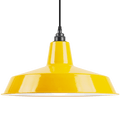Dyke & Dean pendant lampshade Yellow with bulb holder - DYKE & DEAN