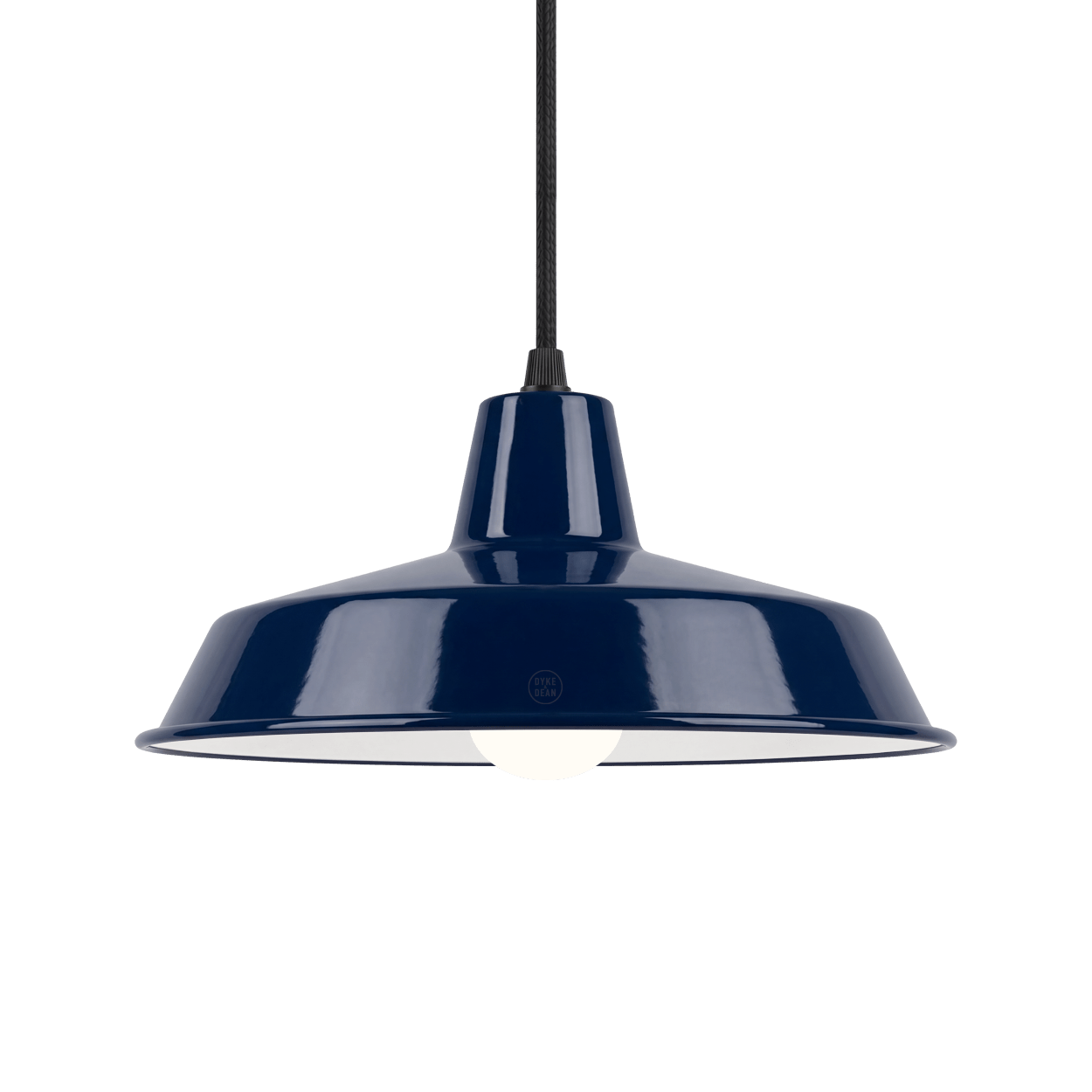 DYKE & DEAN SMALL PENDANT LAMPSHADE BLUE E27 BULB HOLDER - DYKE & DEAN