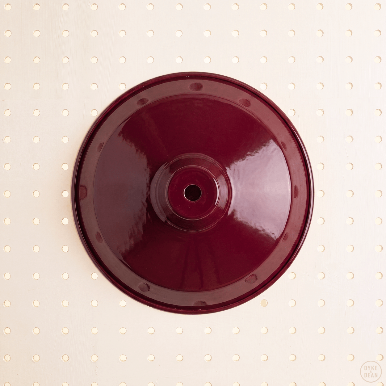 DYKE & DEAN SMALL PENDANT LAMPSHADE BURGUNDY - DYKE & DEAN