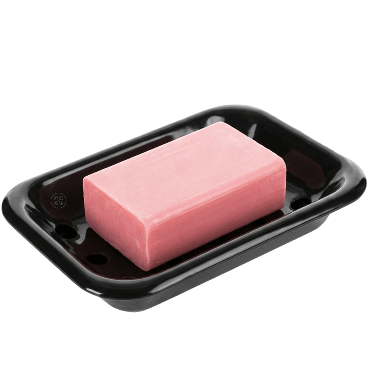 ENAMEL SOAP DISH BLACK - DYKE & DEAN