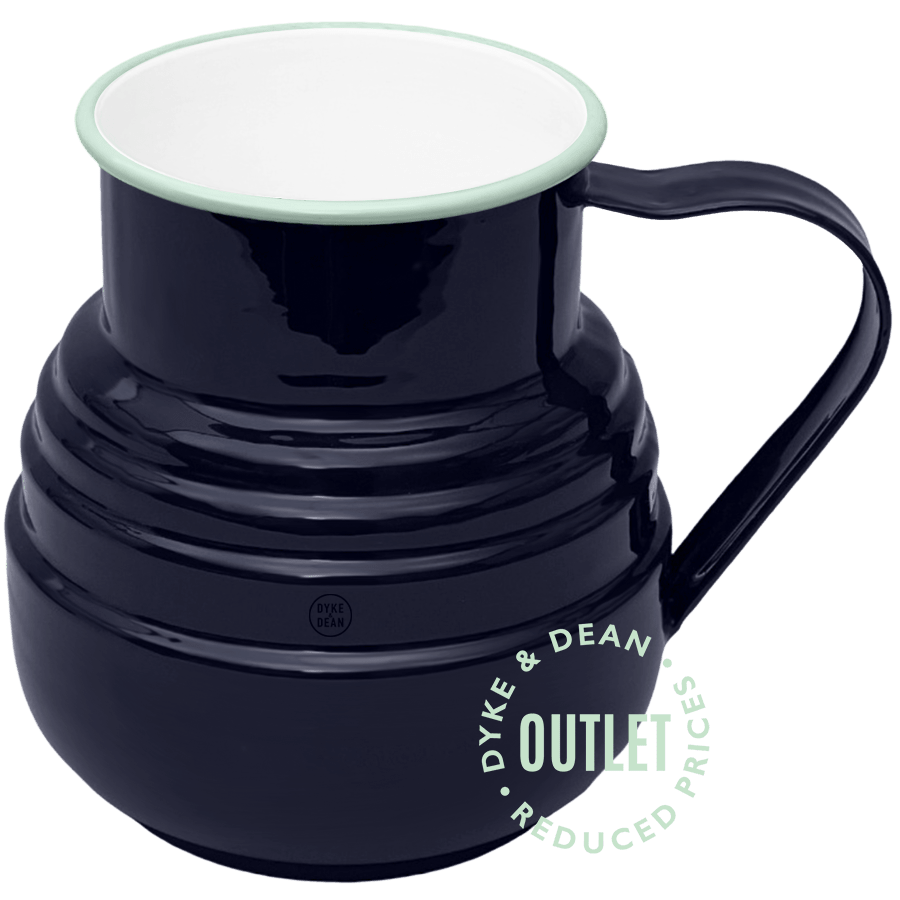 ENAMEL STEPPED JUG BLUE OUTLET - DYKE & DEAN