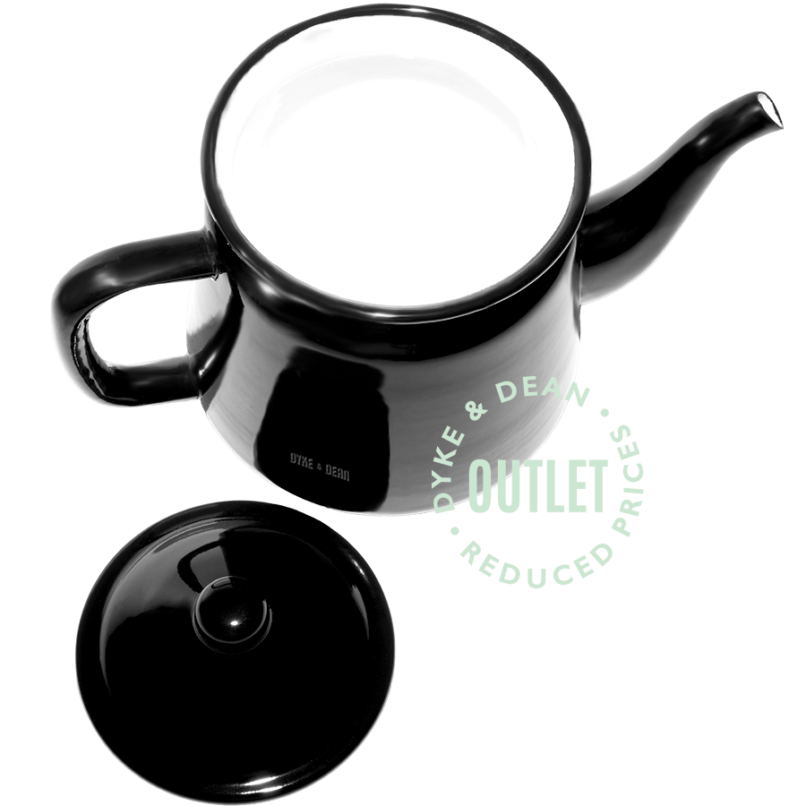 ENAMEL TEAPOT BLACK OUTLET - DYKE & DEAN