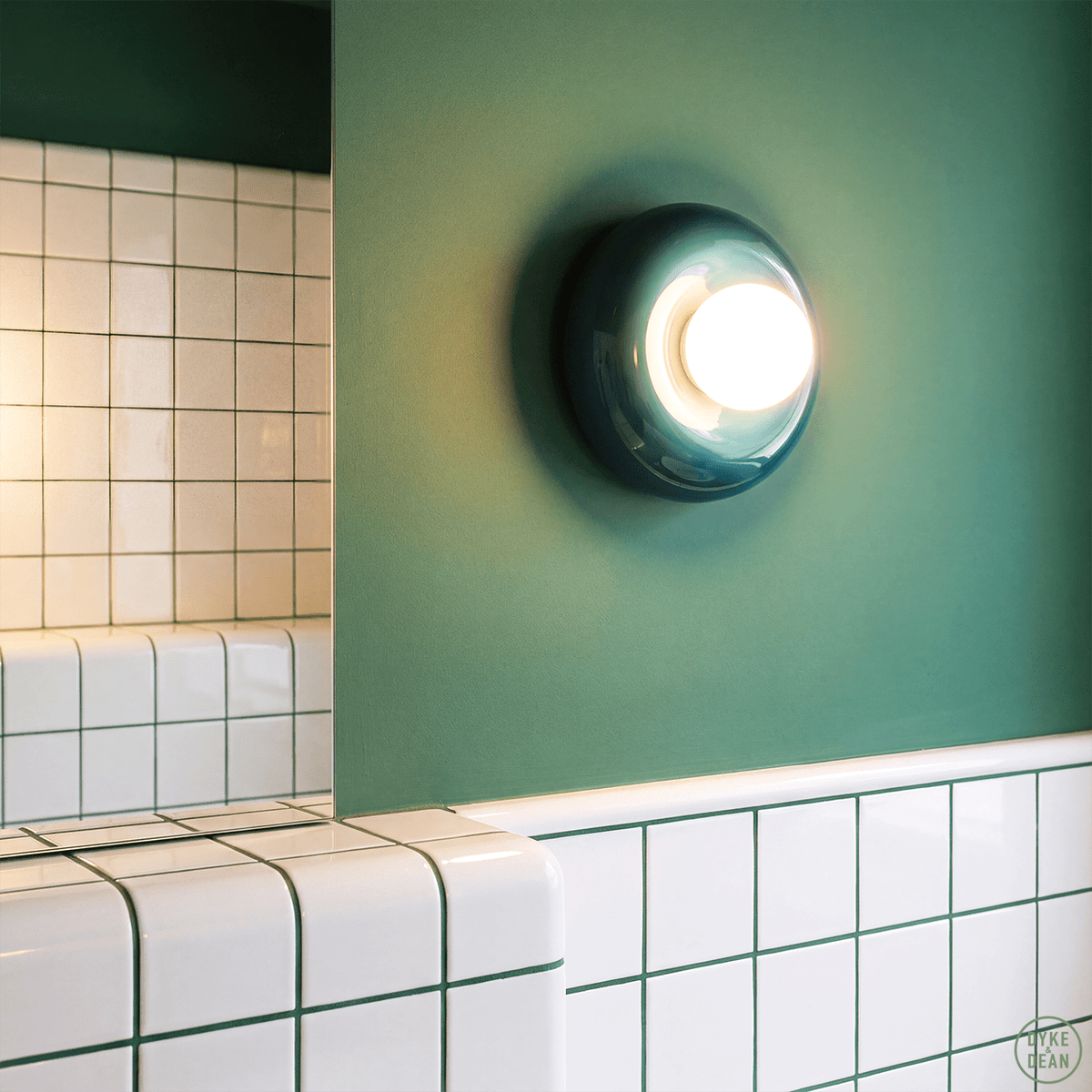 FERROLUCE BUMBUM CERAMIC DISC SCONCE WALL LIGHT LARGE - DYKE & DEAN