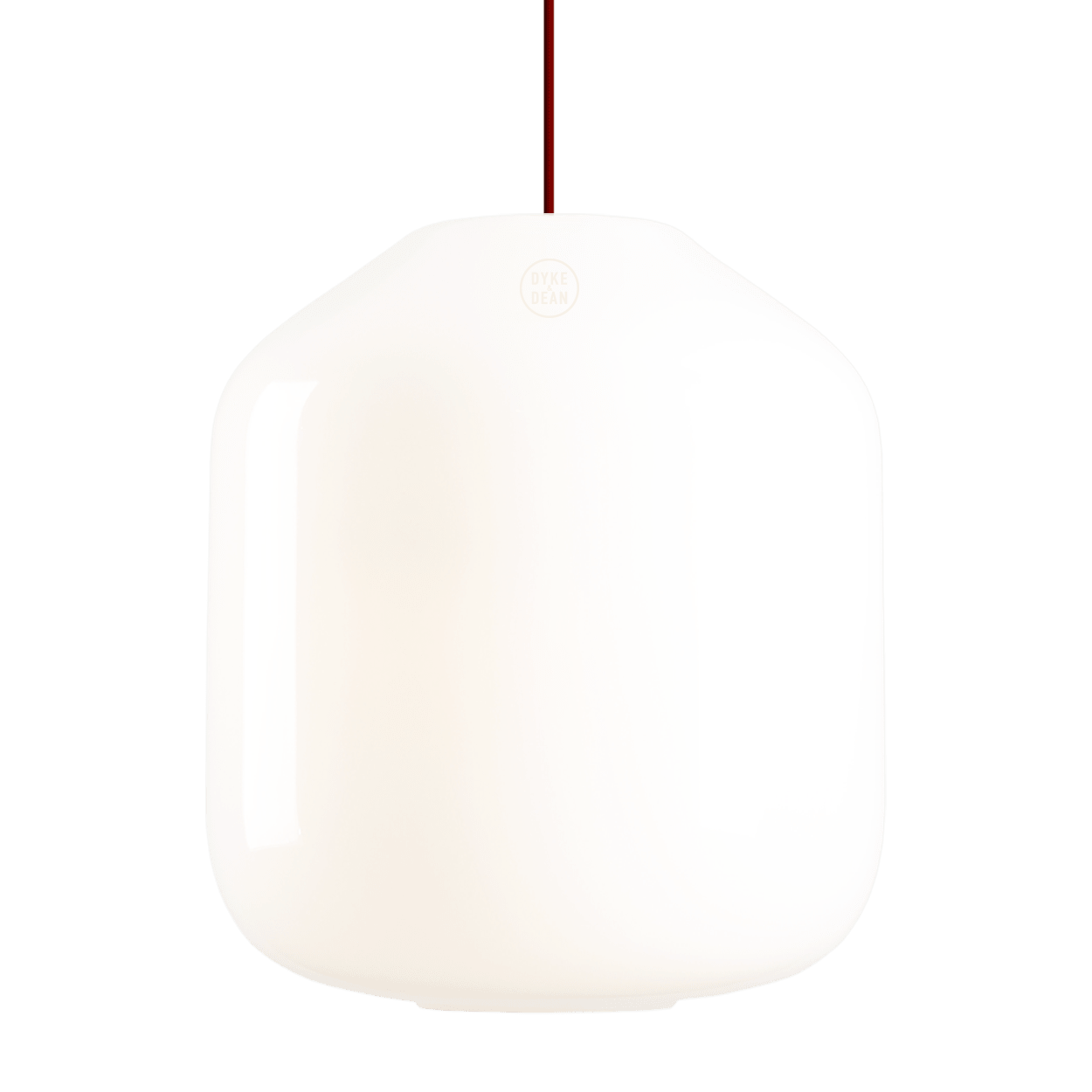 FLASK CHERRY RED GLASS PENDANT LIGHT MEDIUM - DYKE & DEAN