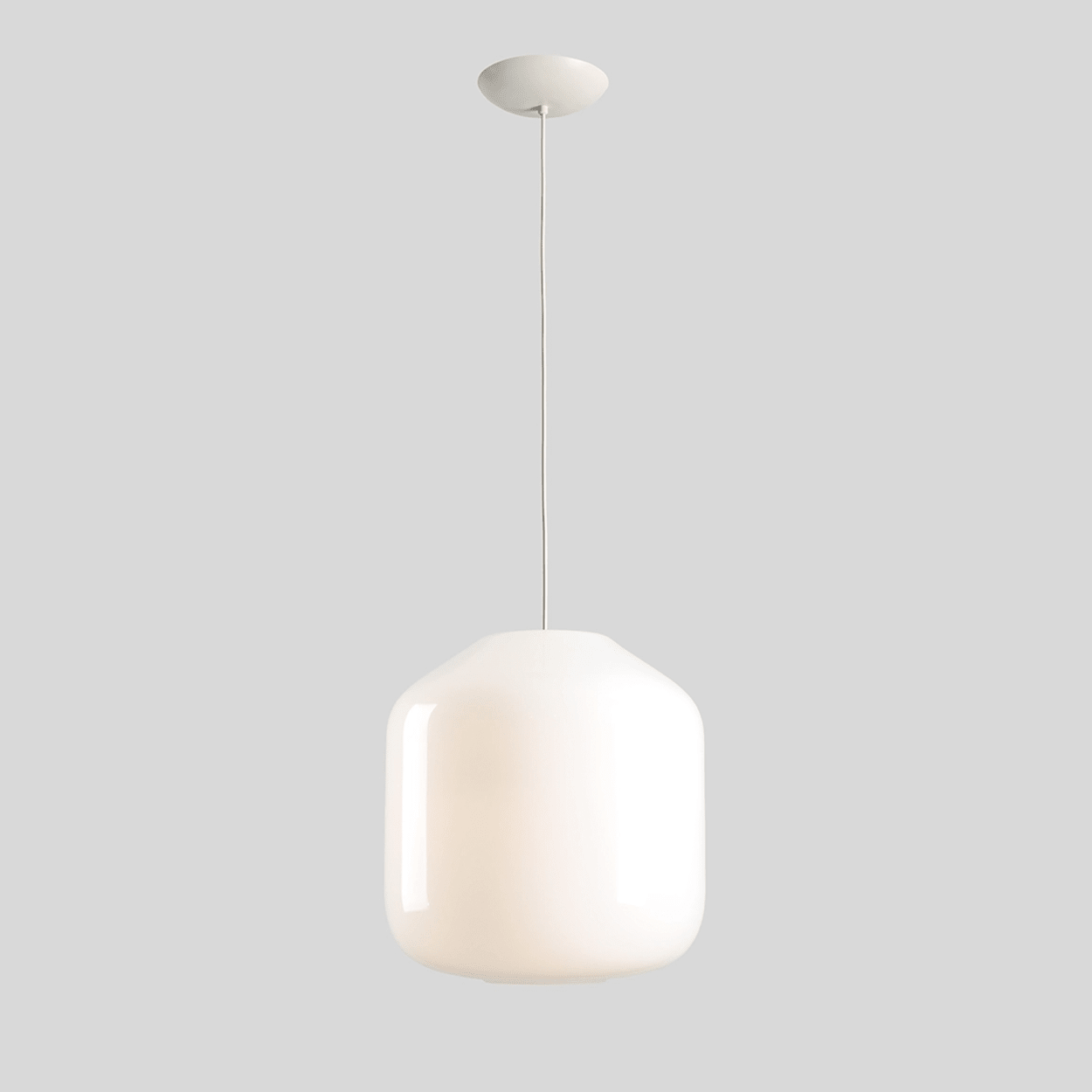 FLASK COTTON WHITE GLASS PENDANT LIGHT XL - DYKE & DEAN