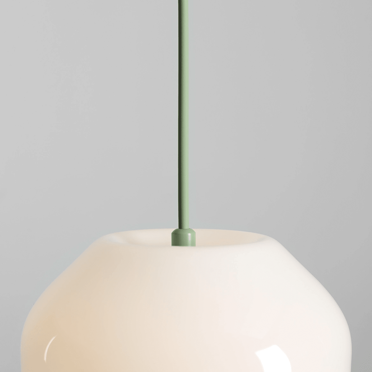 FLASK SAGE GREEN GLASS PENDANT LIGHT LARGE - DYKE & DEAN
