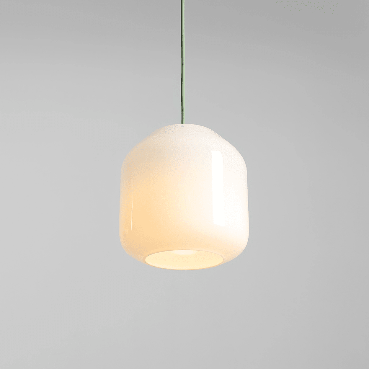 FLASK SAGE GREEN GLASS PENDANT LIGHT MEDIUM - DYKE & DEAN
