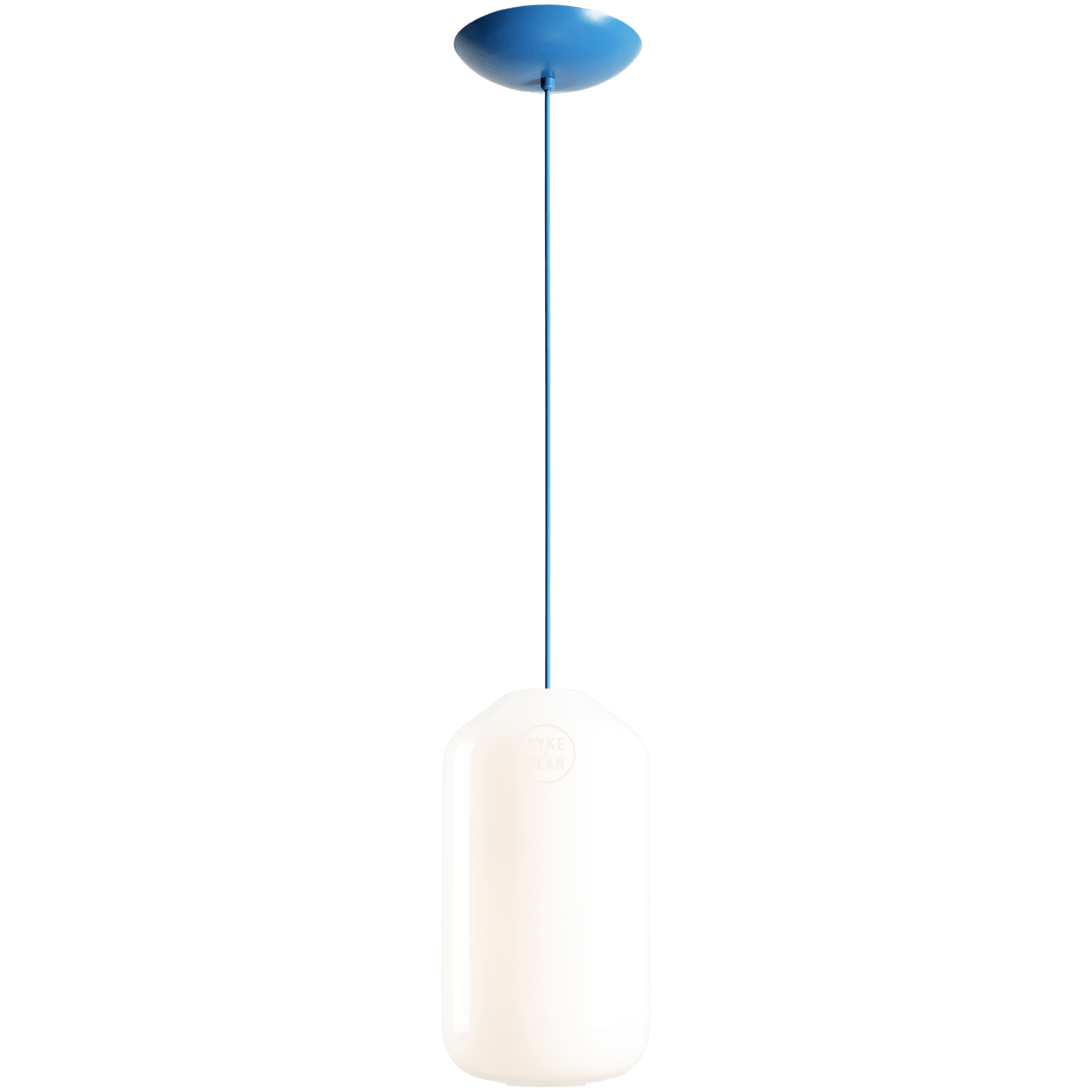 FLASK SAPPHIRE BLUE GLASS PENDANT LIGHT LARGE - DYKE & DEAN