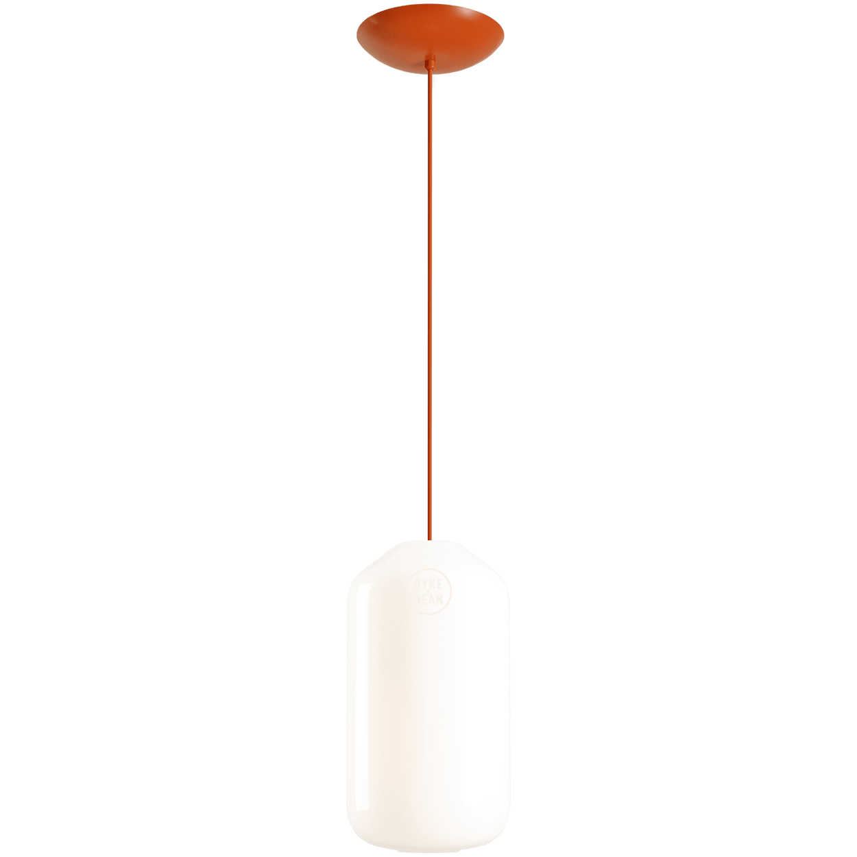 FLASK TERRACOTTA GLASS PENDANT LIGHT LARGE - DYKE & DEAN