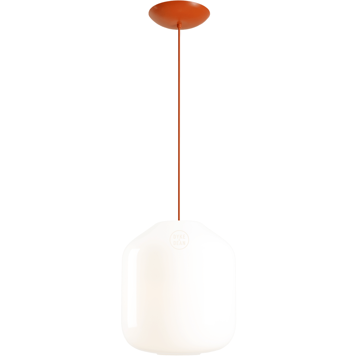 FLASK TERRACOTTA GLASS PENDANT LIGHT MEDIUM - DYKE & DEAN