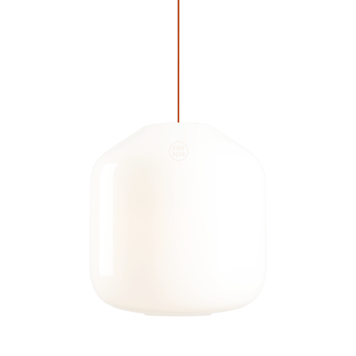FLASK TERRACOTTA GLASS PENDANT LIGHT SMALL - DYKE & DEAN