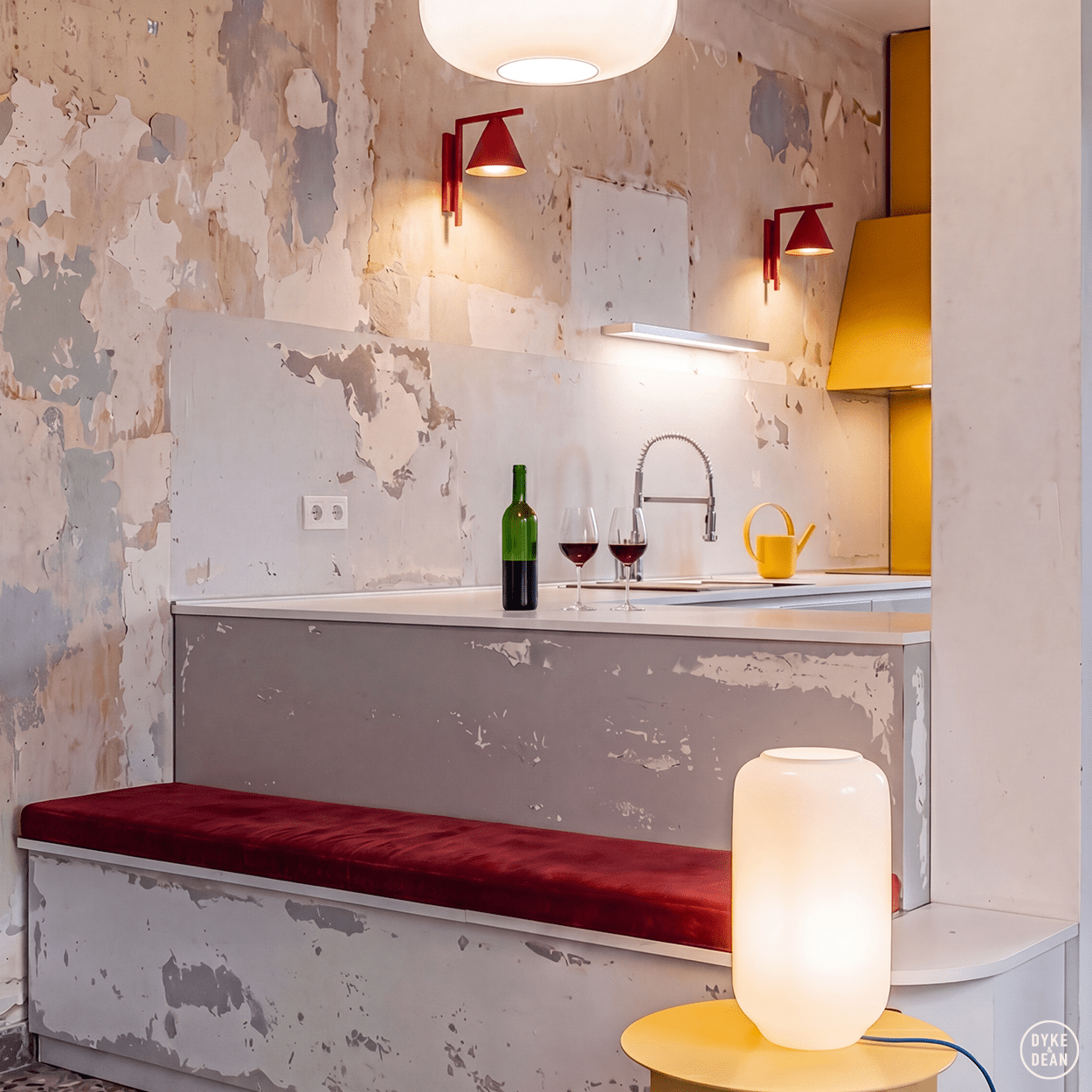 FLASK TERRACOTTA GLASS PENDANT LIGHT XL - DYKE & DEAN
