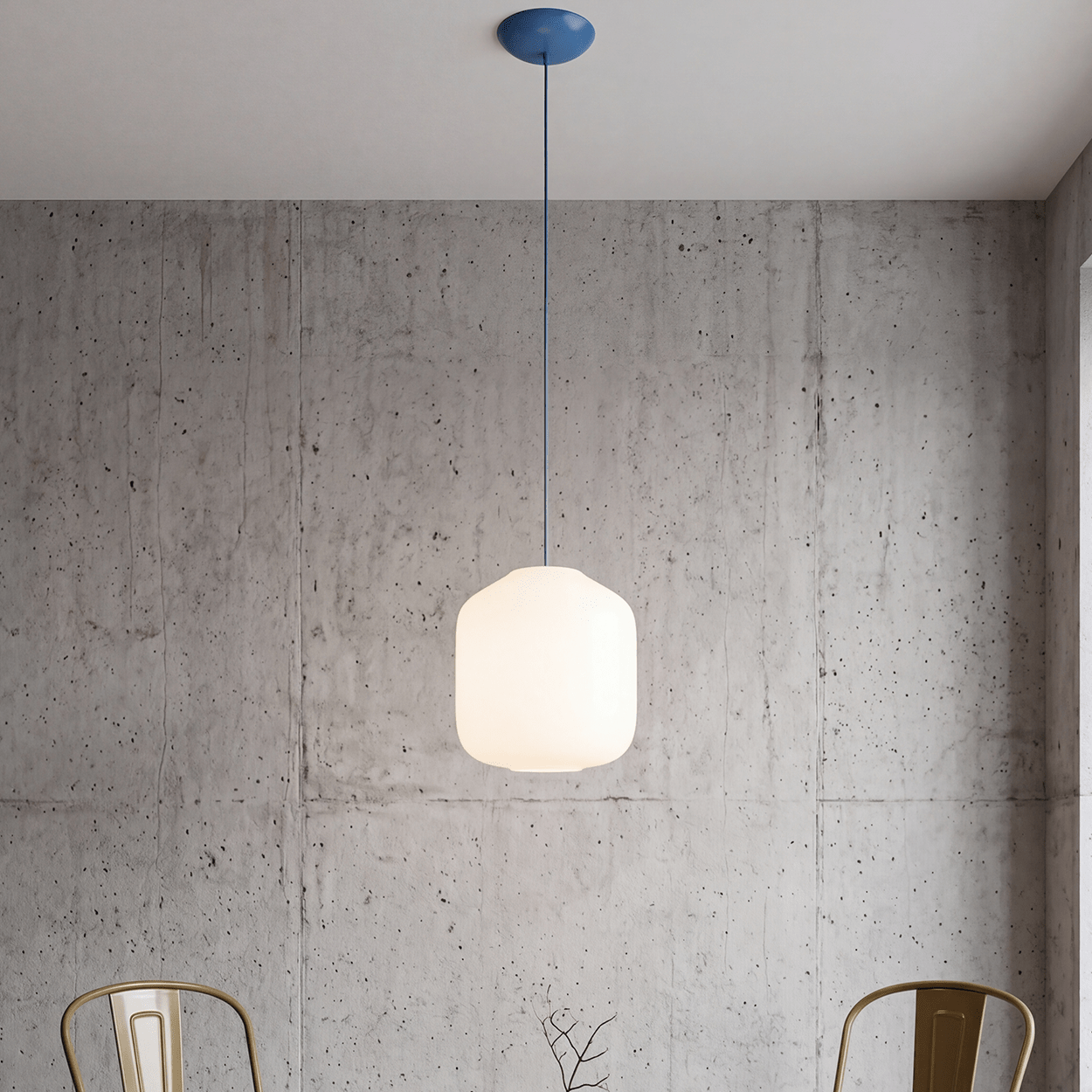 FLASK YELLOW GLASS PENDANT LIGHT SMALL - DYKE & DEAN