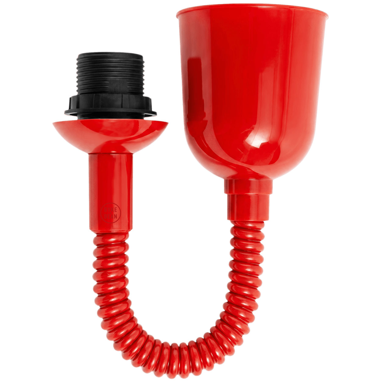 FLAT BLACK ENAMEL RETRACTABLE CORD LIGHT - DYKE & DEAN