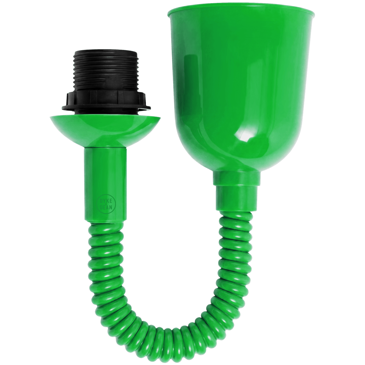 FLAT BLACK ENAMEL RETRACTABLE CORD LIGHT - DYKE & DEAN