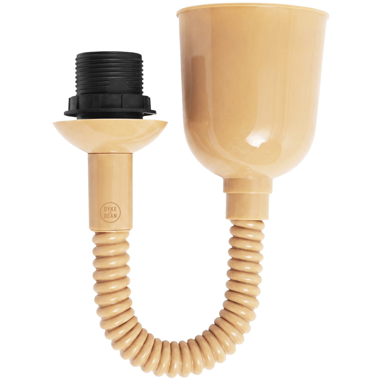 FLAT BLACK ENAMEL RETRACTABLE CORD LIGHT - DYKE & DEAN