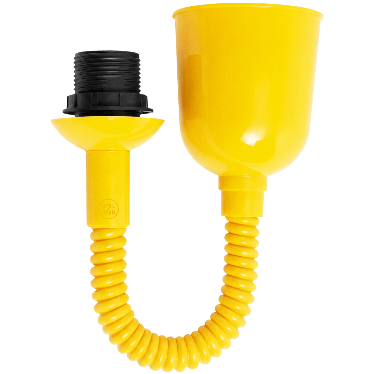 FLAT BLACK ENAMEL RETRACTABLE CORD LIGHT - DYKE & DEAN