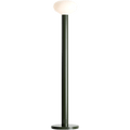 FLO OPAL GLASS ORB FLOOR LIGHT MOSS GREEN - DYKE & DEAN