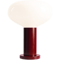 FLO OPAL GLASS ORB LARGE TABLE LIGHT RUBY RED - DYKE & DEAN