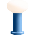 FLO OPAL GLASS ORB SMALL TABLE LIGHT BLUE - DYKE & DEAN