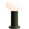 FLO OPAL GLASS ORB SMALL TABLE LIGHT MOSS GREEN - DYKE & DEAN