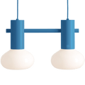 FLO SUSPENSION PENDANT 2 OPAL GLASS LIGHT BLUE - DYKE & DEAN