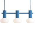 FLO SUSPENSION PENDANT 3 OPAL GLASS LIGHT BLUE - DYKE & DEAN
