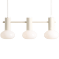 FLO SUSPENSION PENDANT 3 OPAL GLASS LIGHT CREAM - DYKE & DEAN