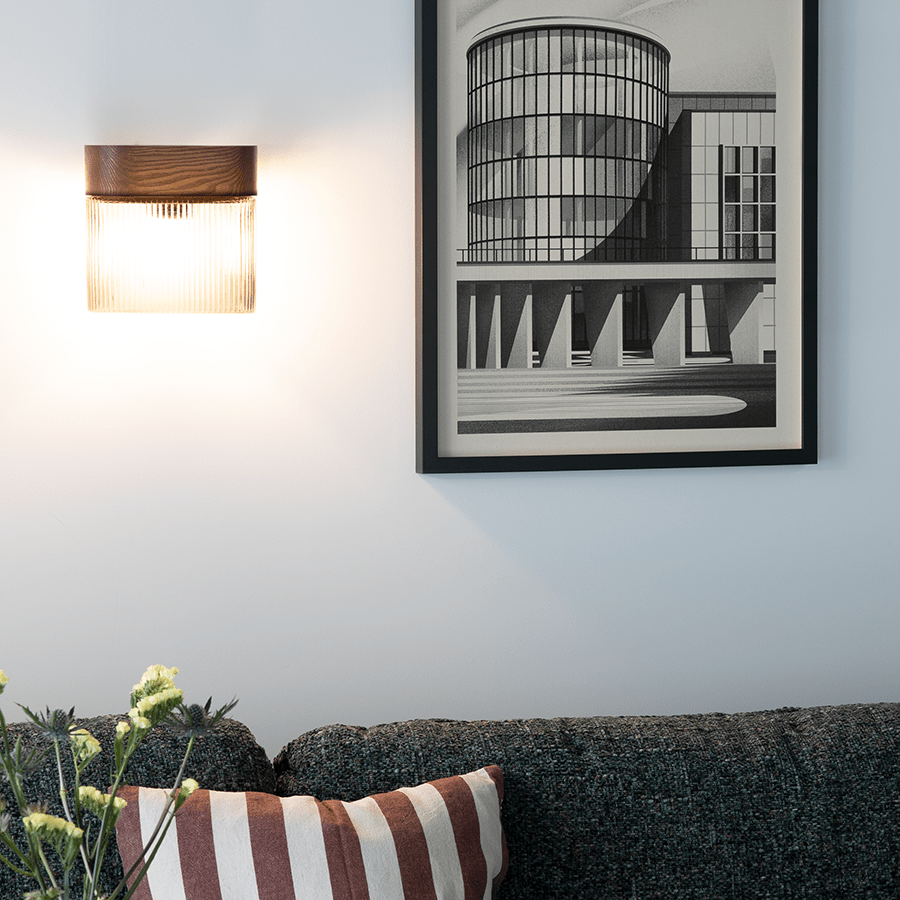 FLUMINA WALL LIGHT BLACK WOOD - DYKE & DEAN