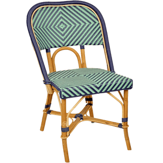 FRENCH BISTRO RATTAN CHAIR DIAMOND GREEN - DYKE & DEAN