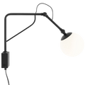FUNCTIONAL ADJUSTABLE WALL ARM LIGHT BLACK - DYKE & DEAN