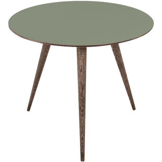 GAZZDA ROUND STAFA TABLE SMOKED OAK 90CM - DYKE & DEAN