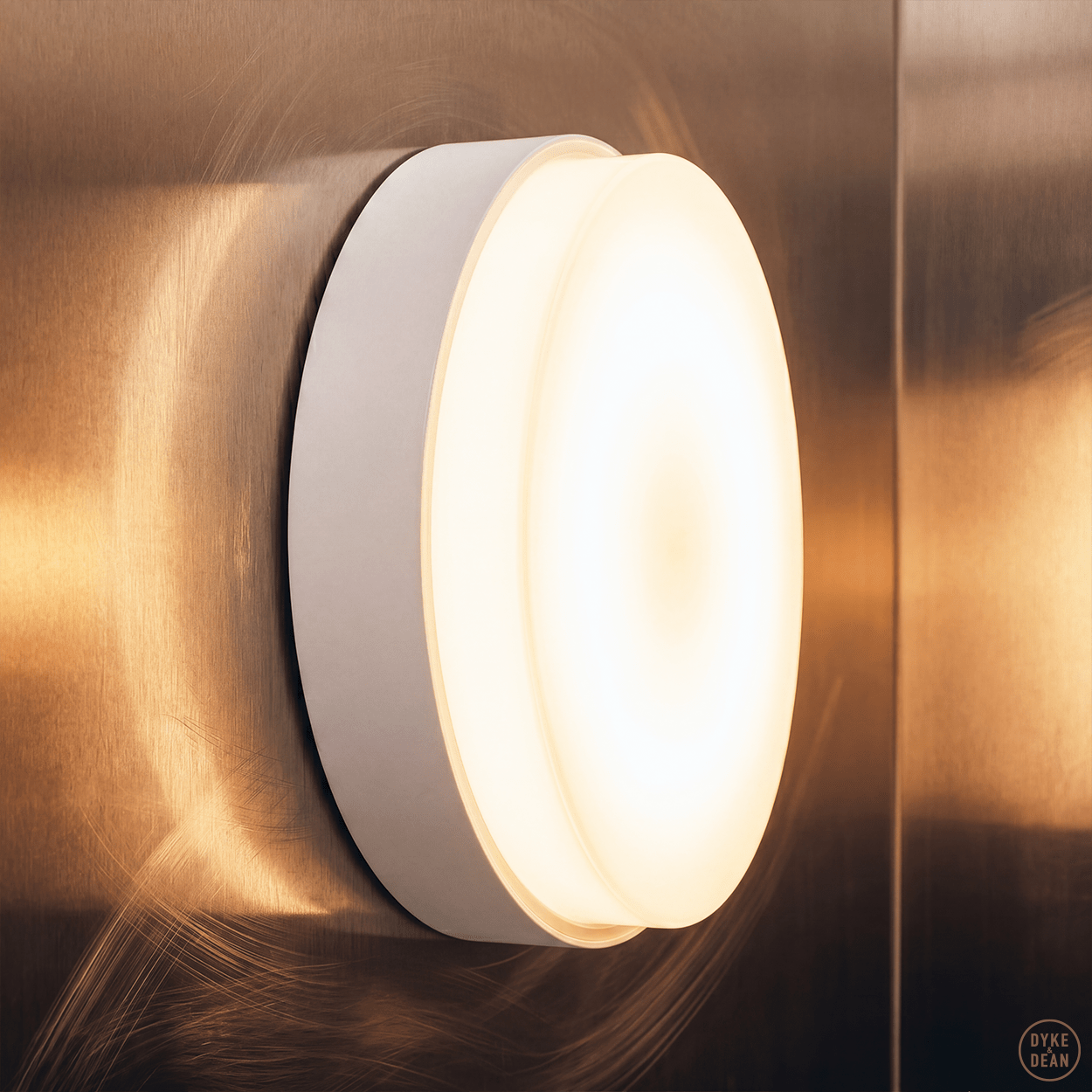 GENERAL OPAL DISC LIGHT WHITE SMALL - DYKE & DEAN