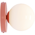GLOBE OPAL WALL CEILING LIGHT DUSTY CORAL - DYKE & DEAN