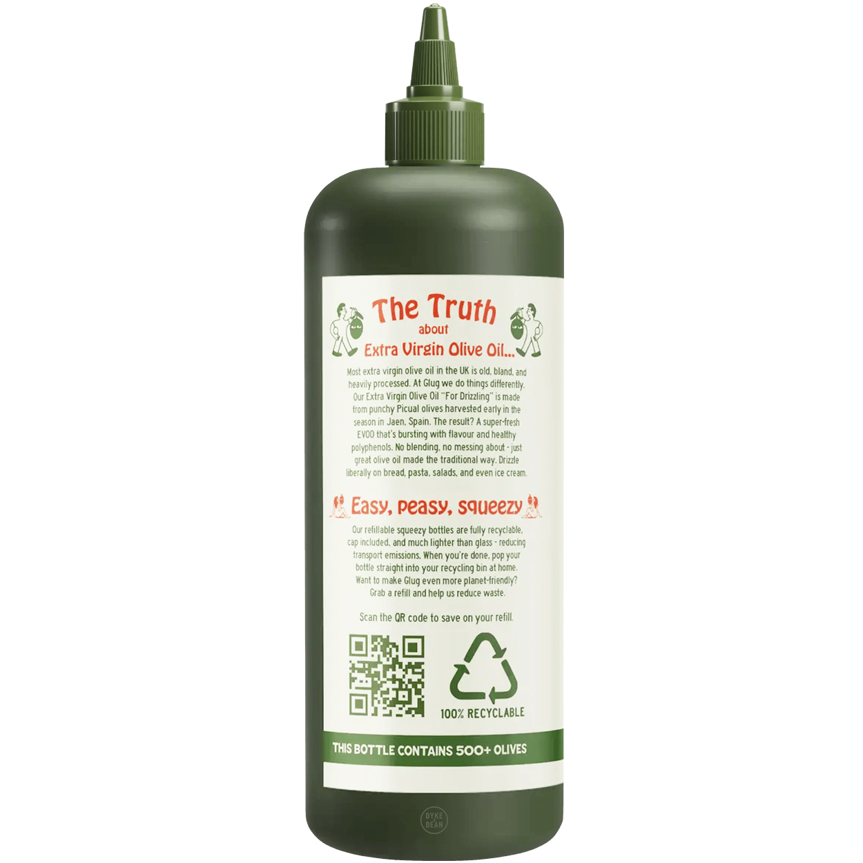 GLUG EXTRA VIRGIN OLIVE OIL FOR DRIZZLING - DYKE & DEAN