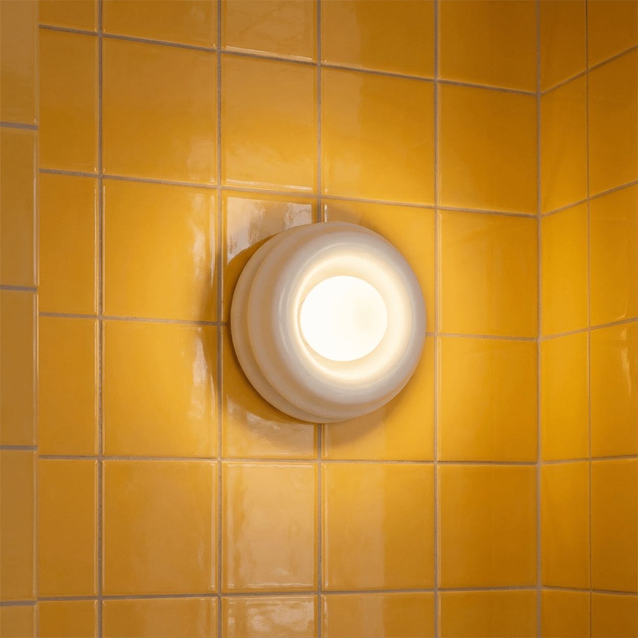 GREY ORBIT GLASS GLOBE WALL CEILING LIGHT - DYKE & DEAN