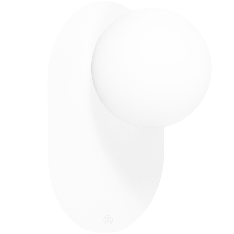 HANEA WHITE WATERPROOF GLOBE WALL LIGHT - DYKE & DEAN