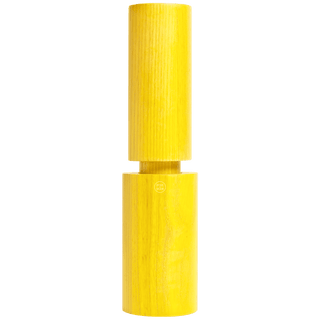 HOVE ASH WOOD SALT & PEPPER MILL ACID YELLOW - DYKE & DEAN