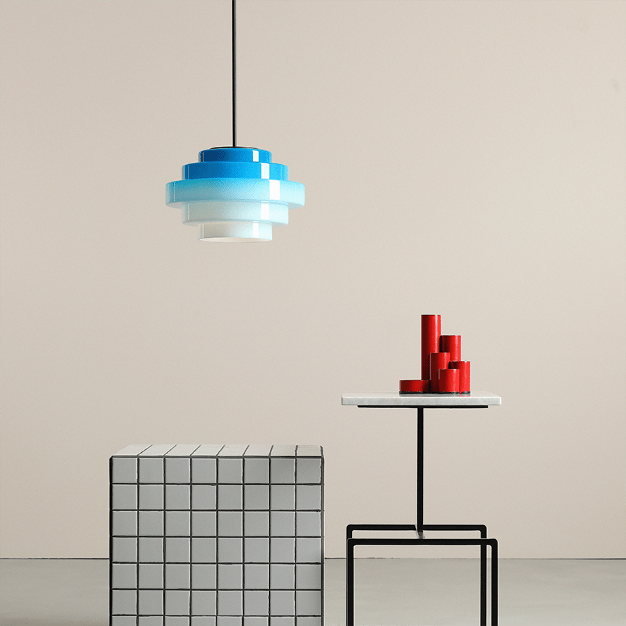 JELLY PENDANT LIGHT BLUE 220 MEDIUM - DYKE & DEAN