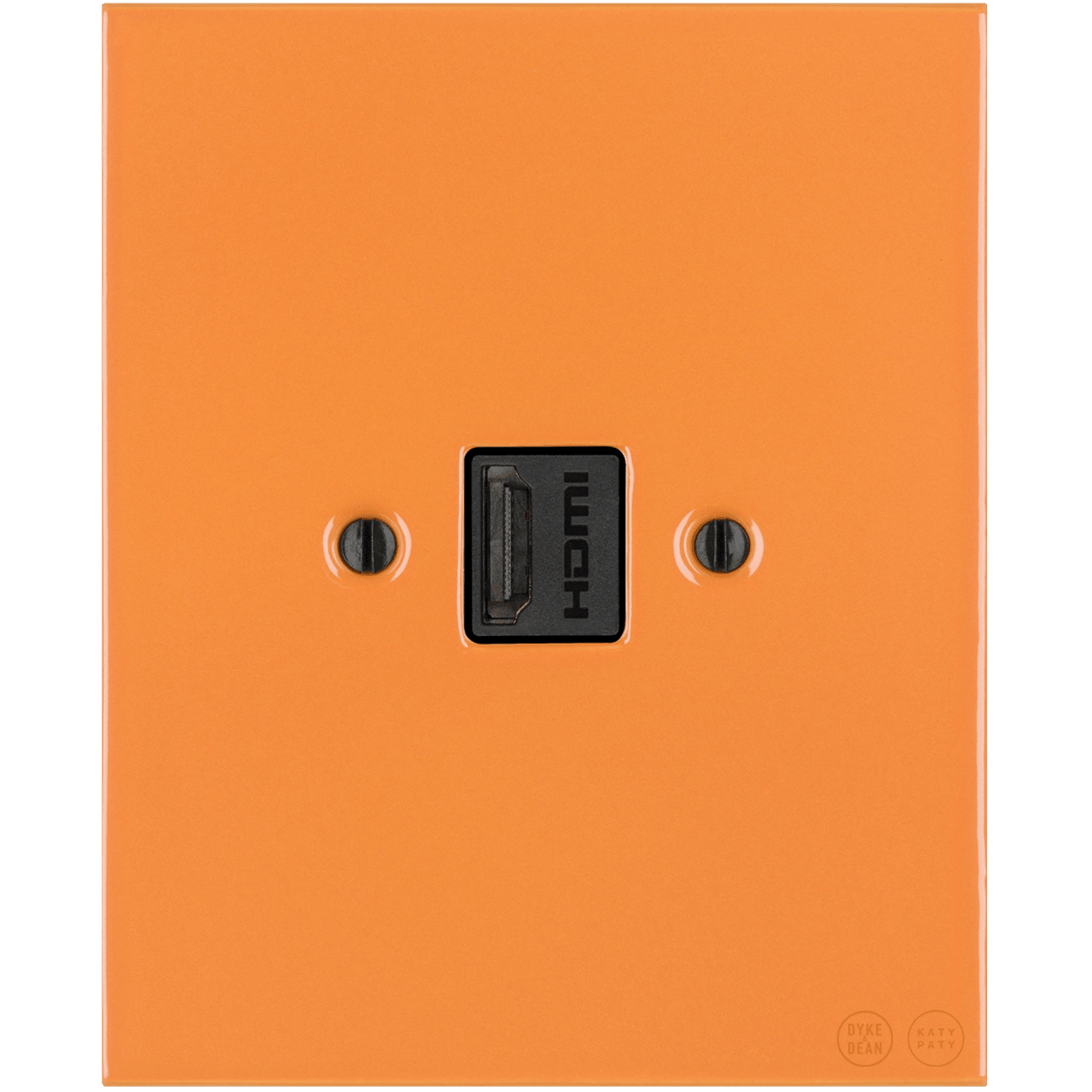 KATY PATY PORCELAIN PLATE HDMI WALL SOCKET CARROT - DYKE & DEAN