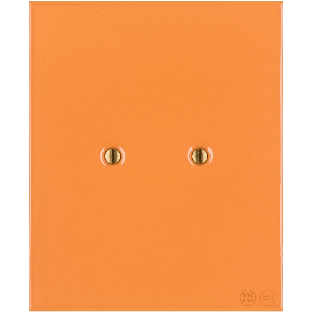 KATY PATY PORCELAIN PLATE WALL END SOCKET CARROT - DYKE & DEAN